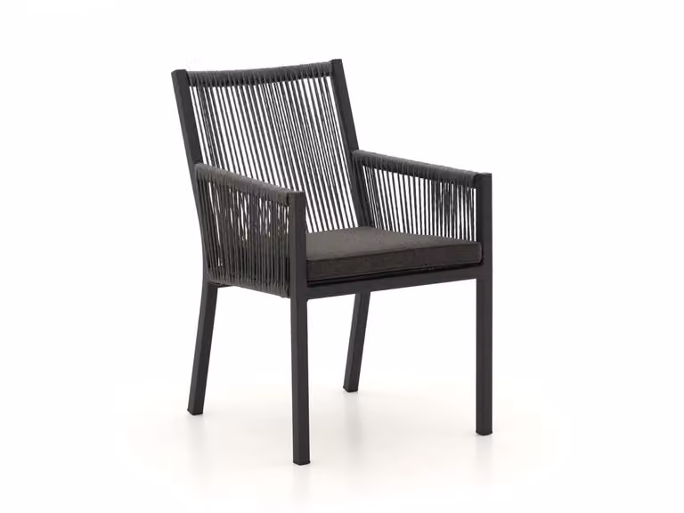 Manifesto Furniture Rivola Dining tuinstoel met armleuningen - Grijs - Rope