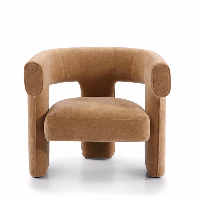 Bronx71 Scandinavische fauteuil Bibi chenille terracotta orange
