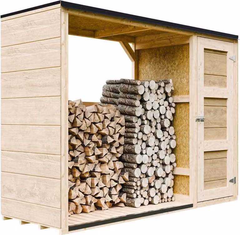 TIMBELA M981 Houten tuinhuis en gereedschapskast, 1,62 m2, B/D/H: 75 x 217 x 159 cm