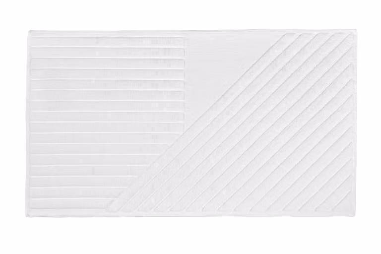 NJRD Stripes badmat Wit 50 x 90 cm