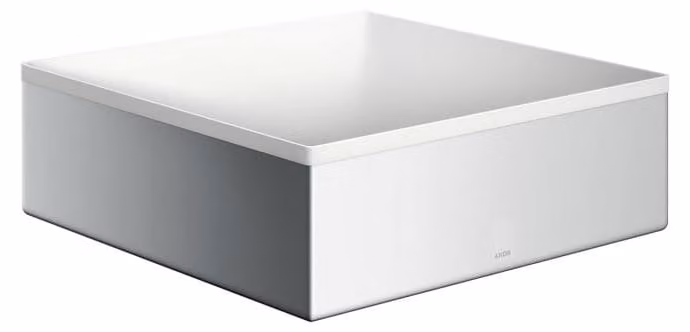 AXOR Suite Wastafelblad voor wastafel en bad, Chroom, B/D: 28,5 x 28,5 cm