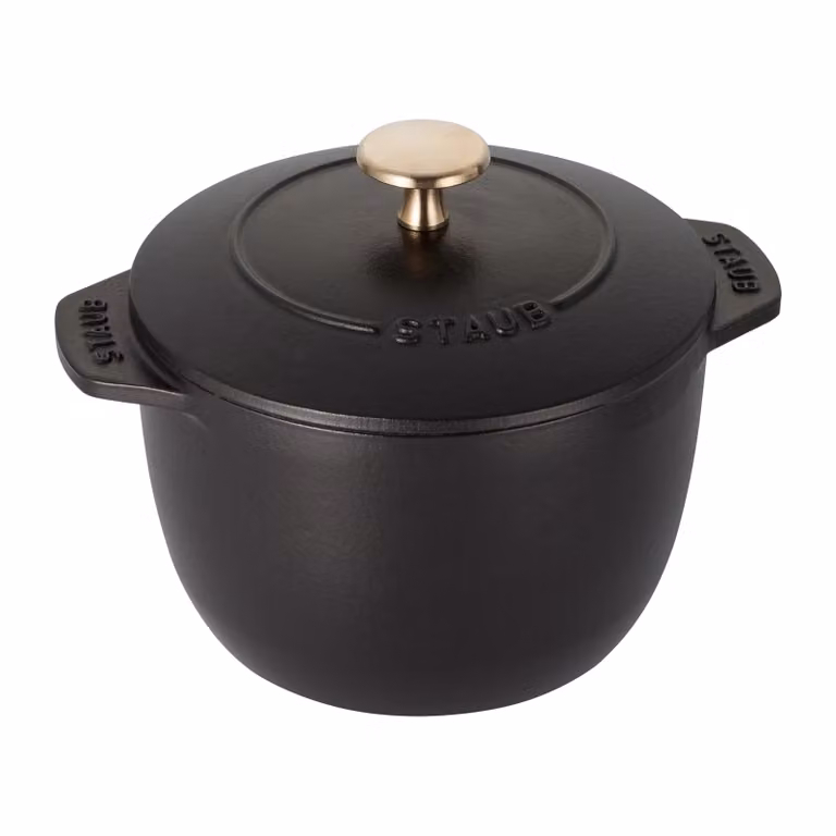 STAUB Rice cocotte gietijzeren braadpan 1,6 l Zwart