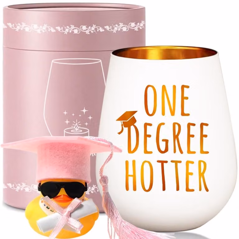 Dailygoods Windlicht Glas met Gravure en Geschenkdoos - Kaarsenhouder - B/D/H: 8,6 x 8,6 x 11,3 cm