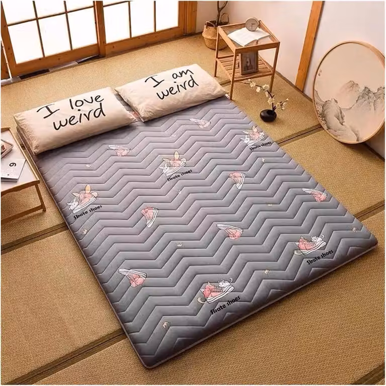 Futon Matras Tatami met Traagschuim Ondersteuning - Stijl 10 - 150 x 200 cm