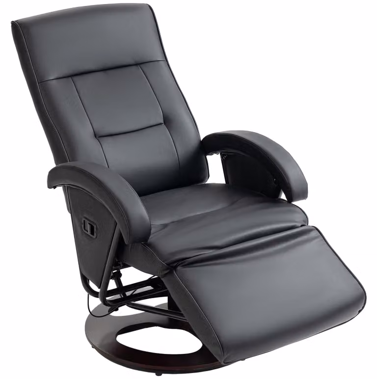 HOMCOM Relaxfauteuil draaibaar met ligfunctie en verstelbare rugleuning