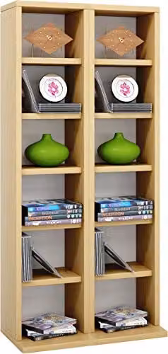 home24 Milano Open kast in bruin beukenhoutlook B: 42 cm, H: 92 cm, D: 20 cm