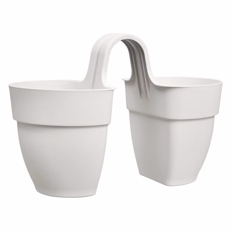 Elho Vibia Campana Flower Twin 21 Vensterbak Zijdewit