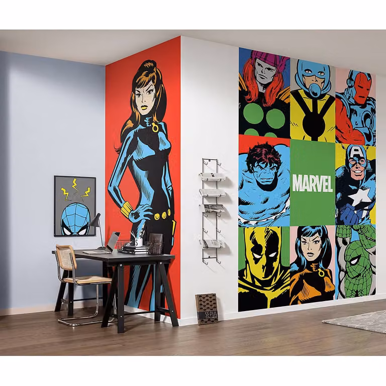 home24 Fotobehang PowerUp Team 150 x 250 cm