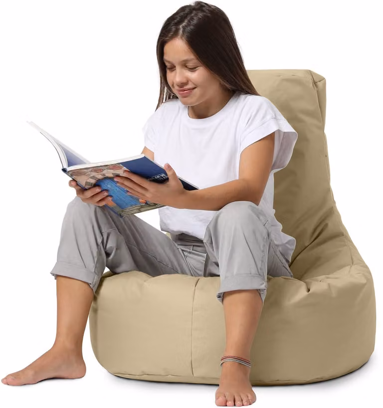 Xoft Living Gaming Zitzak Beige Ergonomisch voor Tieners en Volwassenen