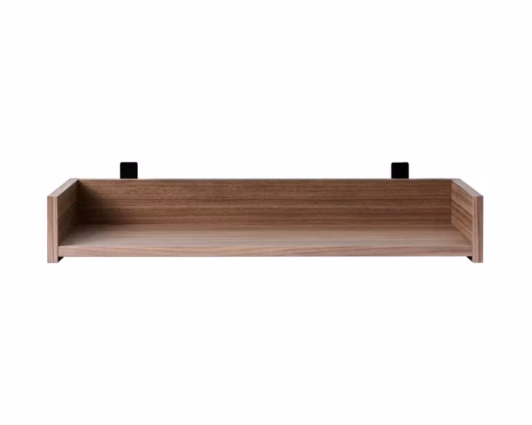 Maze Gentle schoenenplank Walnoot B/D/H: 78 x 8 x 30 cm