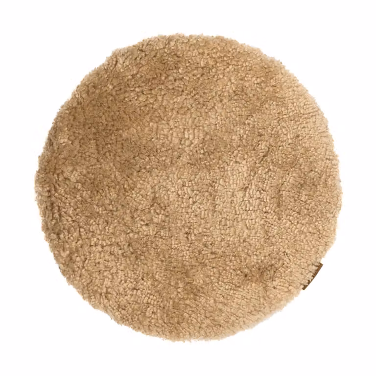 Shepherd of Sweden Jill gewatteerd stoelkussen Zand (beige), Ø36 cm