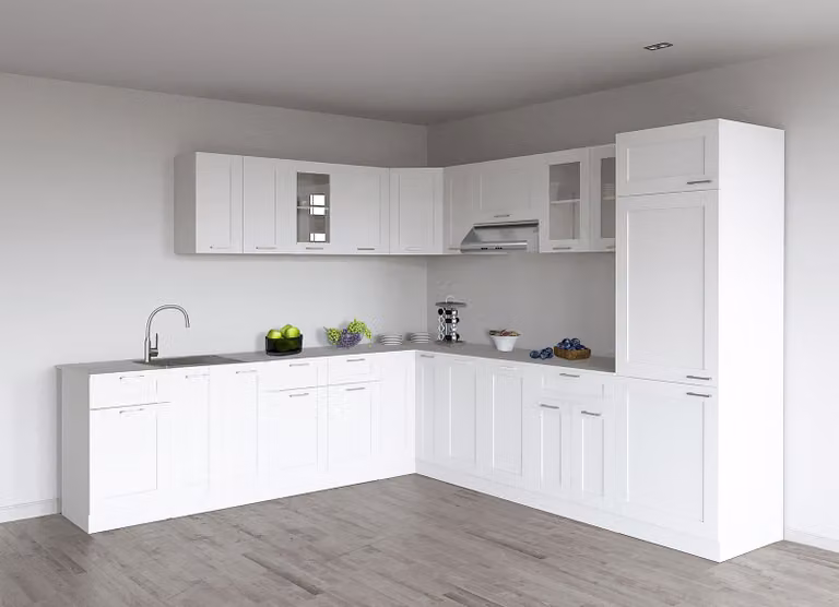 VCM Colura Keukenkast Wit Landhuisstijl Breedte: 60 cm, Hoogte: 31 cm, Diepte: 16 cm