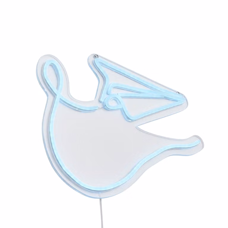 Qazqa Neon wandlamp blauw met LED-accent voor woonkamer of kinderkamer