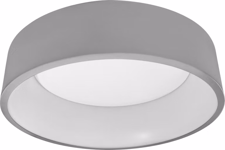 OSRAM SMART+ Matter Cilindrische LED-plafondlamp, grijs, 24W, 930 lm, 3000-6500K, WiFi, compatibel met Alexa, PMMA