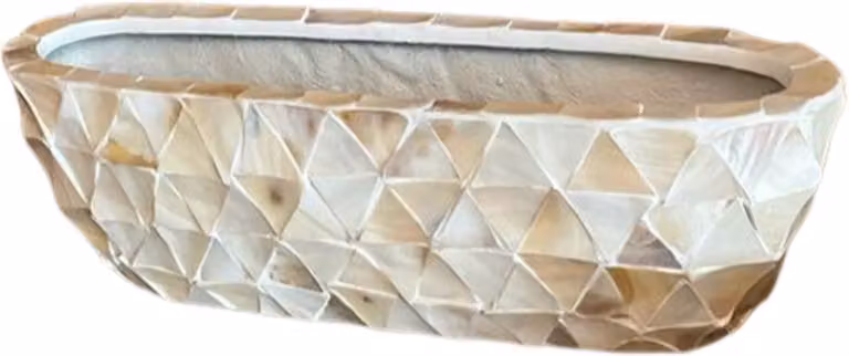 Maison Blanches Eleonore Handgemaakte Decoratieve Schaal met Schelpen