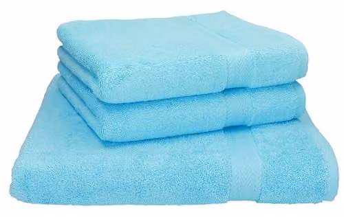 Betz 3-delige strandhanddoek en saunahanddoek set van premium badstof, turquoise, 1x 70 x 200 cm en 2x 50 x 100 cm