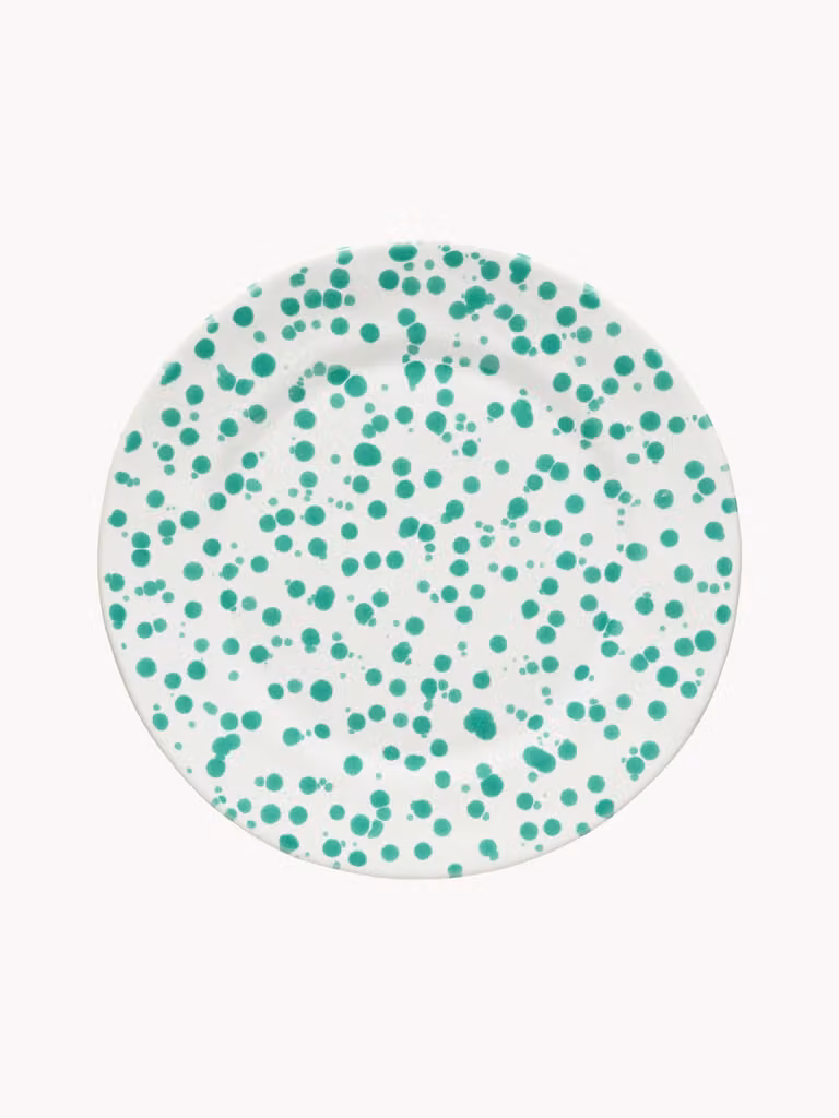 Costa Nova Dinerbord Rafaela Set van 6 Groen/Turquoise, Ø 27 cm