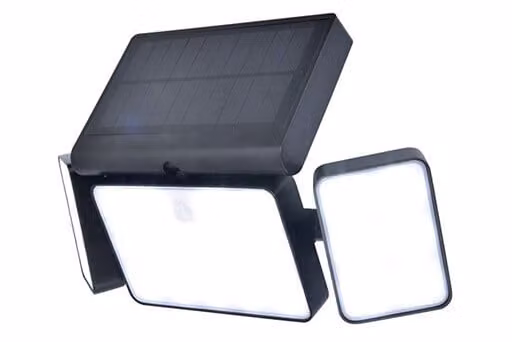 Lutec Tuda Solar Wandlamp - Zwart