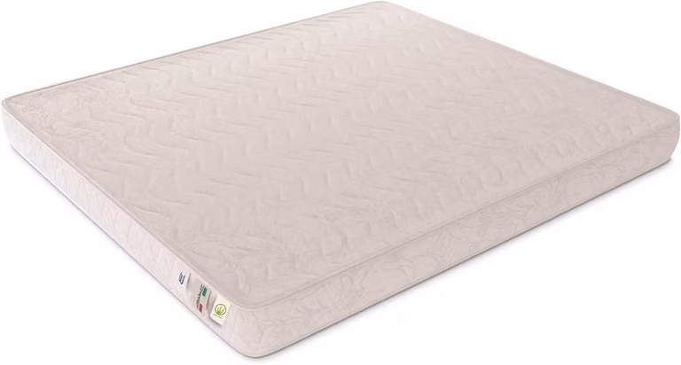 Waterfoam Schuimmatras met Aloë Vera overtrek - Wit - B/D/H: 80 x 190 x 15 cm