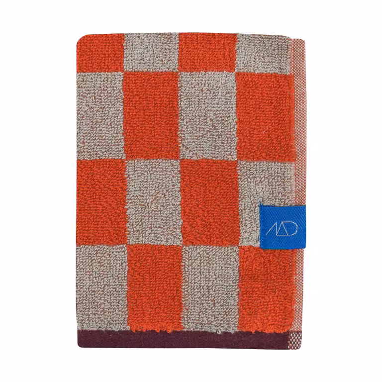 Mette Ditmer Retro handdoek Dark orange, 40 x 55 cm