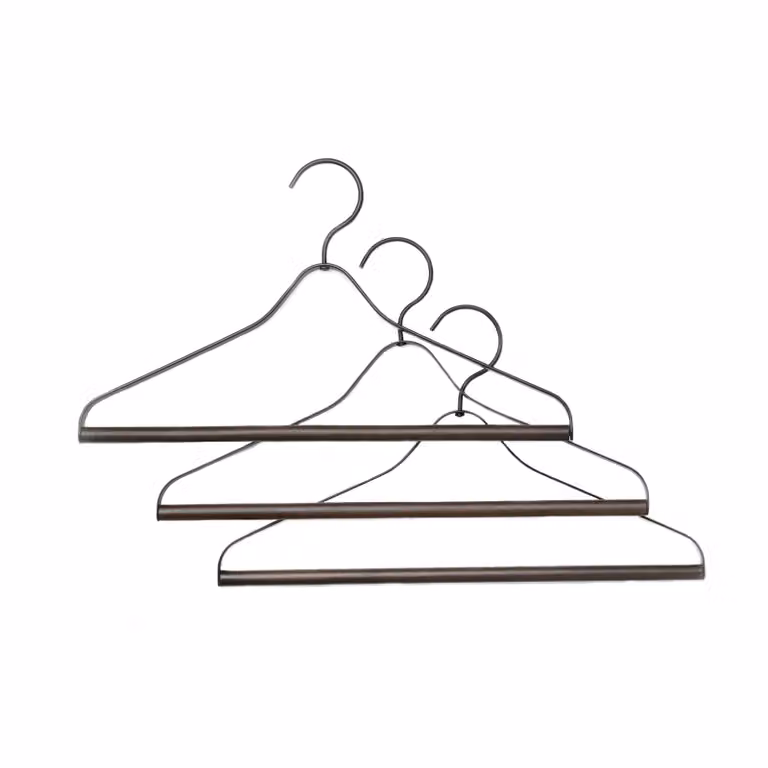 Ferm Living kleerhanger 3-pack zwart van metaal