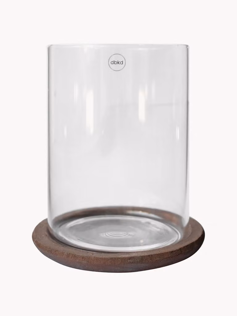 DBKD Windlicht Terra van glas voor kaarsen
