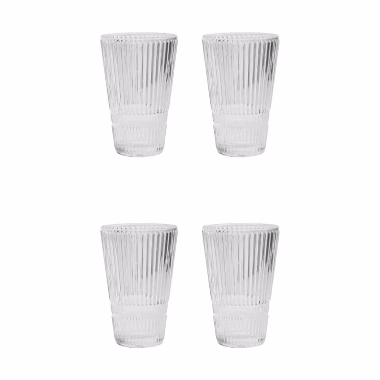 House Doctor Slots bierglas 4-pack Transparant