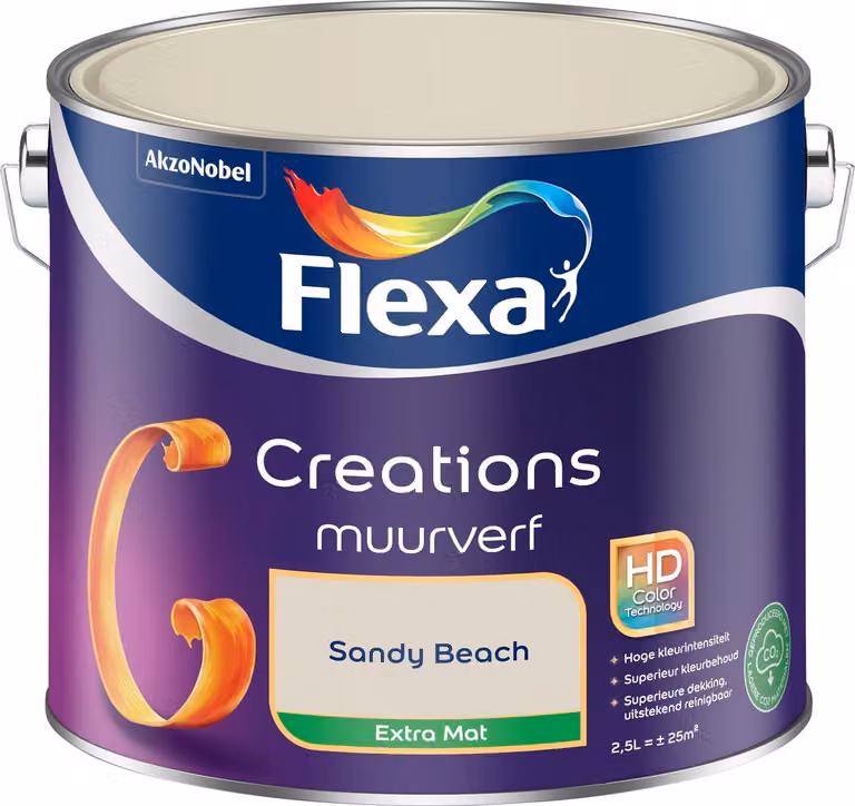 Flexa Creations Muurverf Extra Mat - Sandy Beach - 2,5 L