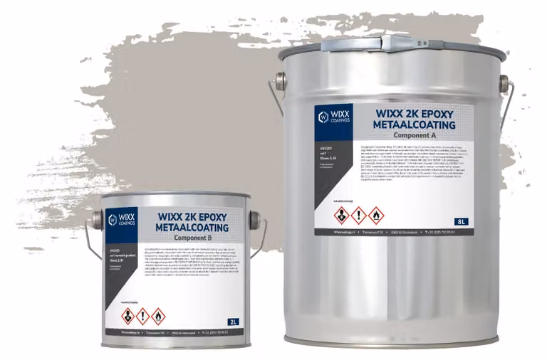 Wixx 2K Epoxy Metaalcoating RAL 7044 Zijdegrijs 10L