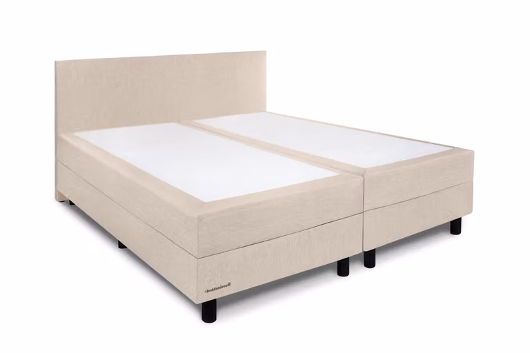 Beddenleeuw Isabella Boxspring in Ecru, Beige, 180 x 200 cm