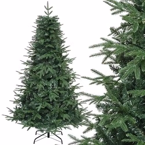 YITAHOME Premium kunstkerstboom met 900 takken, PE en PVC, Hoogte: 182 cm, Breedte: 90 cm