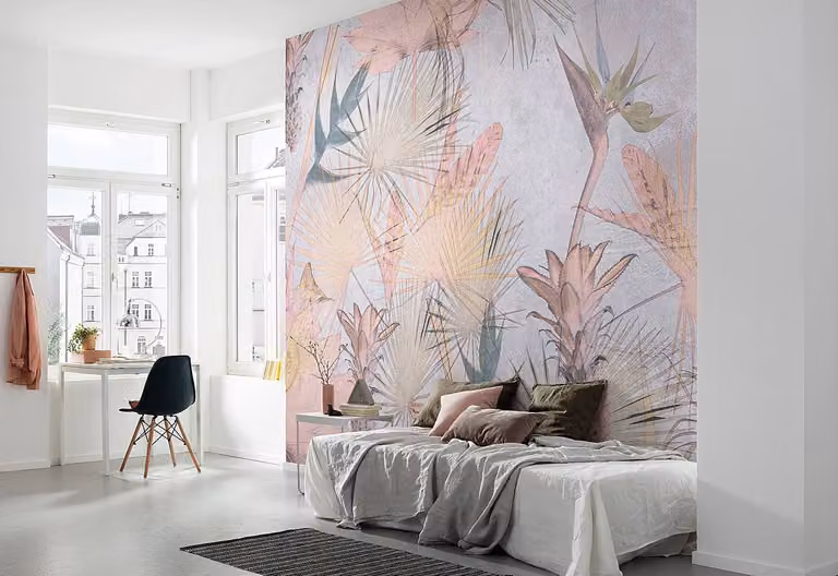 home24 Fotobehang Tropical Concrete B: 368 cm, H: 254 cm