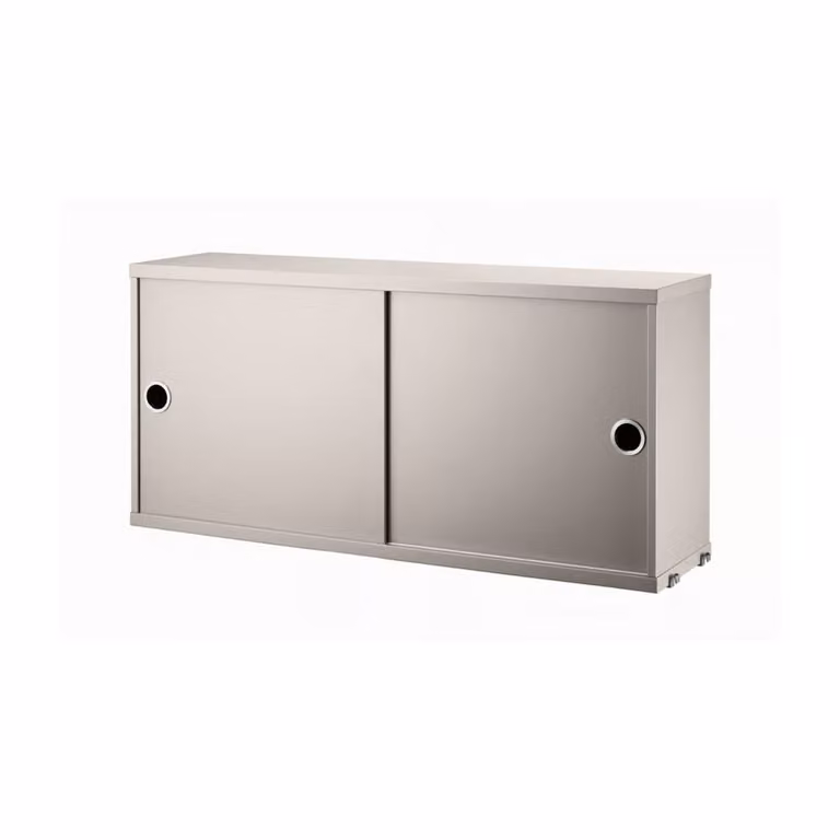 String kast met schuifdeur Beige B: 78 cm, D: 20 cm