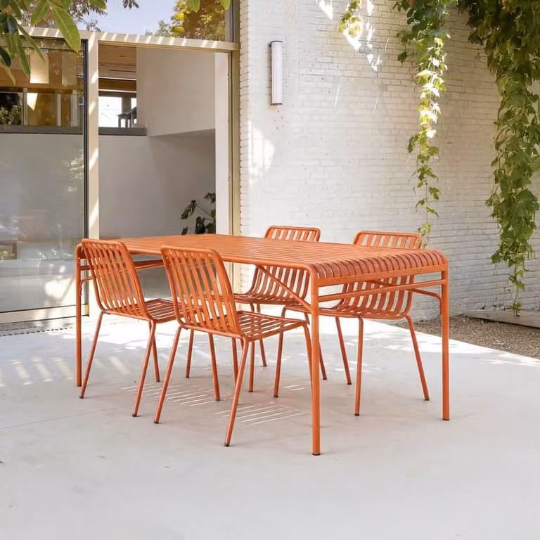 Tikamoon Tuinset voor 4 personen - Oranje - Metaal
