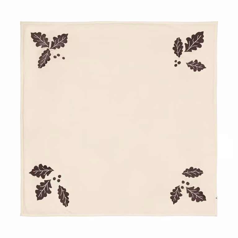 Ferm Living Oak kerstboom deken Natural B/D: 120 x 120 cm