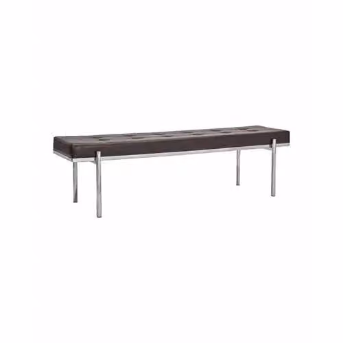 House Doctor Lao bank 160 cm mulberry/chroom B/D/H: 160 x 45 x 40 cm