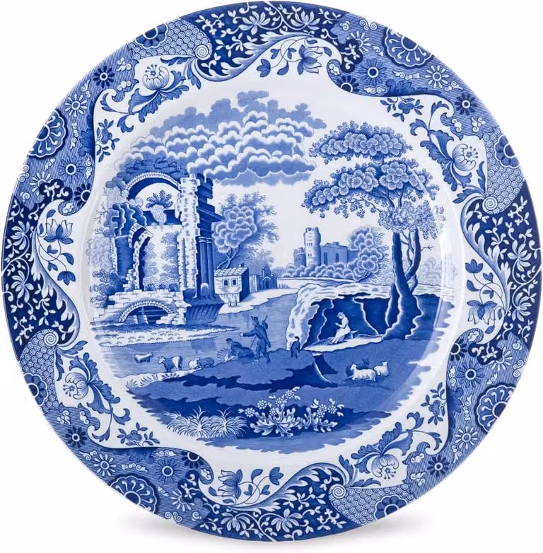 Decoratief Dienblad Blauw Italiaans Tafelaccessoire 30 cm