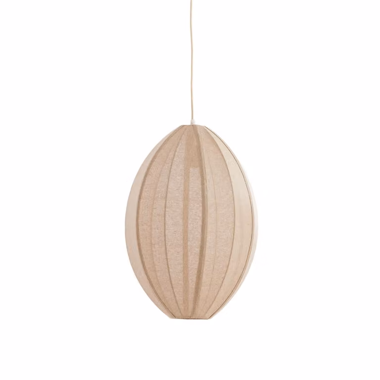 Light & Living Milatos Japandi hanglamp beige, B: 38 cm, H: 51 cm