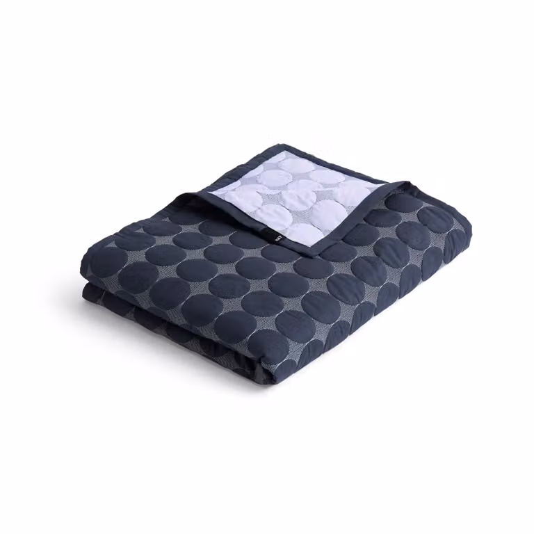 HAY Mega Dot organic sprei Midnight blue B: 195 cm, D: 245 cm
