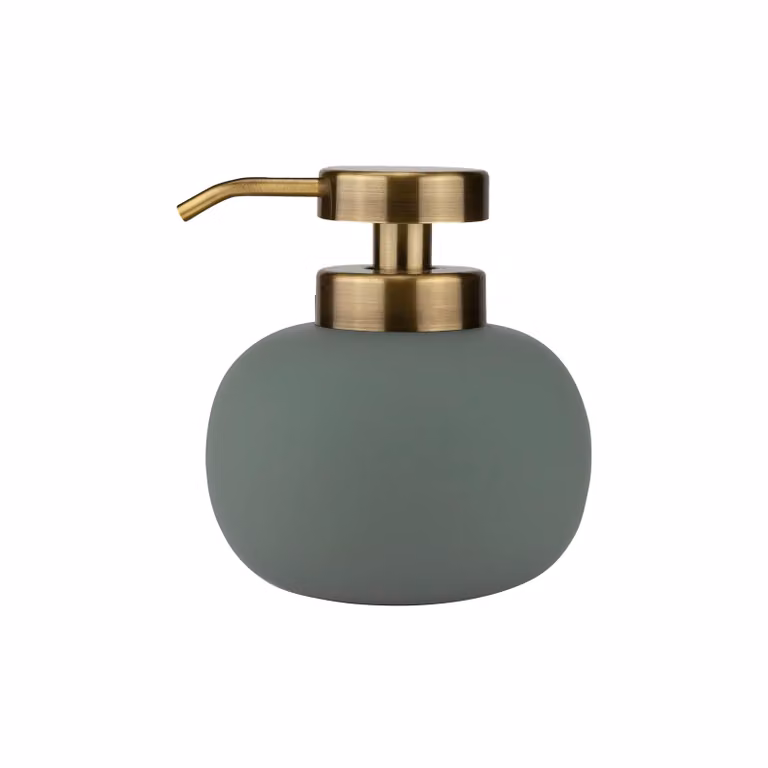 Mette Ditmer Lotus zeepdispenser laag Frost green