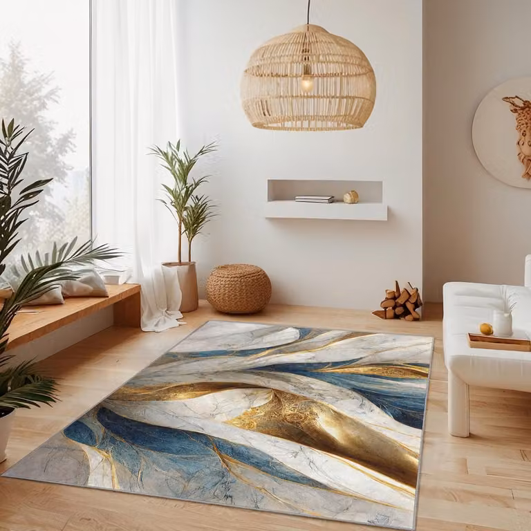 Mila Home - Wasbaar Vloerkleed Rechthoek - Abstract Modern - Antislip - OEKO-TEX Gecertificeerd