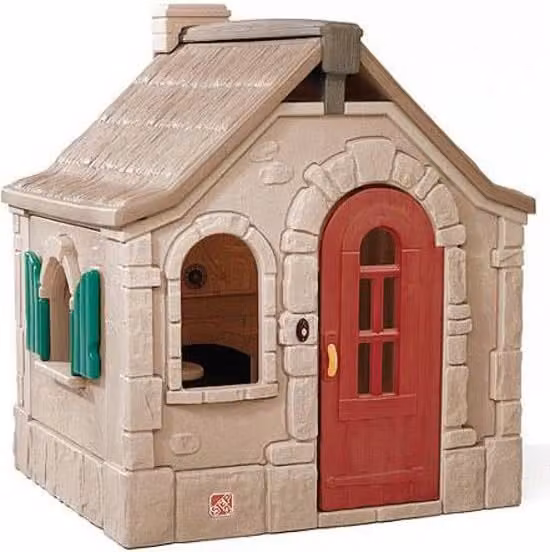 Step2 Storybook Cottage Boswachterhuis Speelhuis voor kinderen met keuken, bel en accessoires