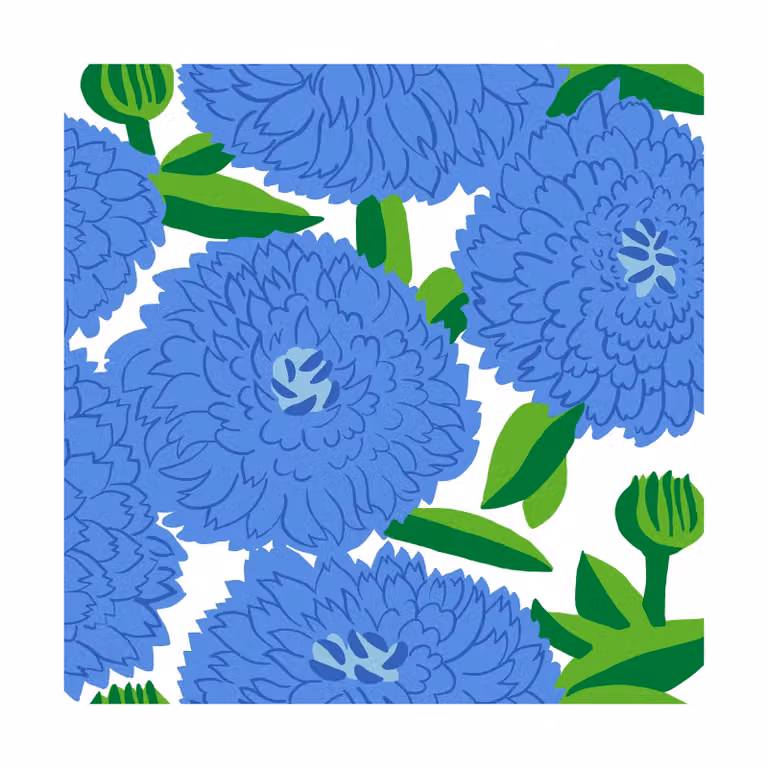 Marimekko Primavera servet 20-pack Blue 33 x 33 cm