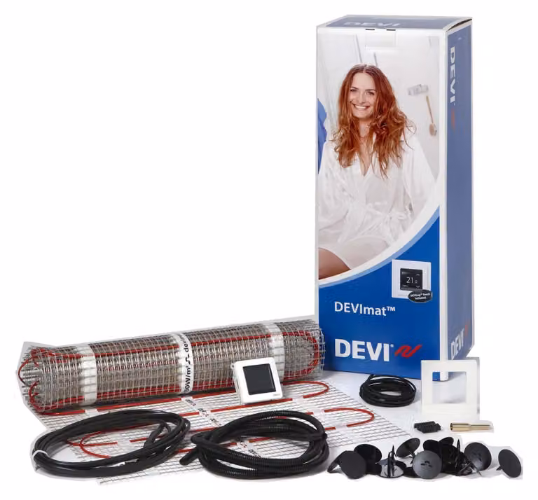 Devi Dunne professionele verwarmingsmat set 140F0827, 1-1350 W, 9,0 m², 50x1800 mm