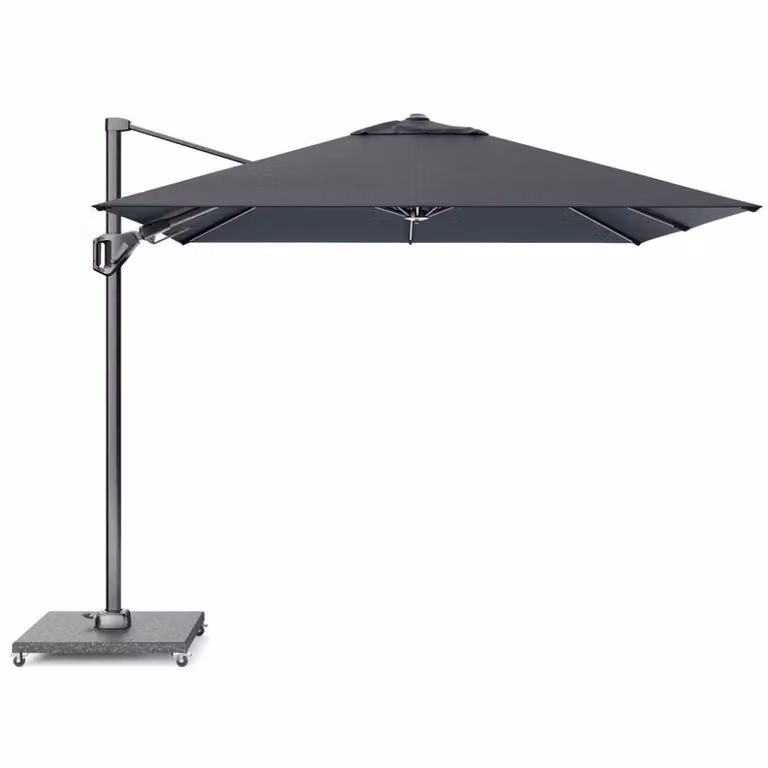 Platinum Voyager T² zweefparasol met premium doek in Faded Black - 270 x 270 cm