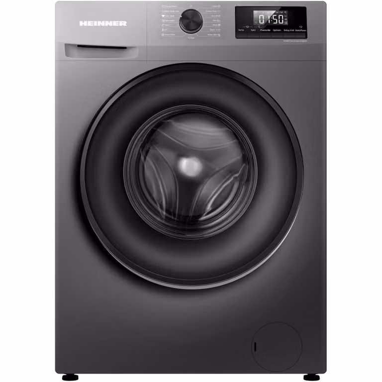 Heinner HWM-H7014IVSMTC+++ Voorlader Wasmachine, 7 kg, 1400 tpm, Stoom, LED-display, Titaniumgrijs