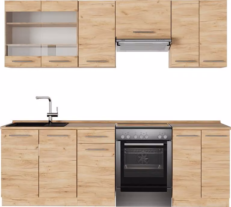 Vicco Fame-Line Keukeneenheid Krachtige eik goud, Model 57090, Breedte: 240 cm