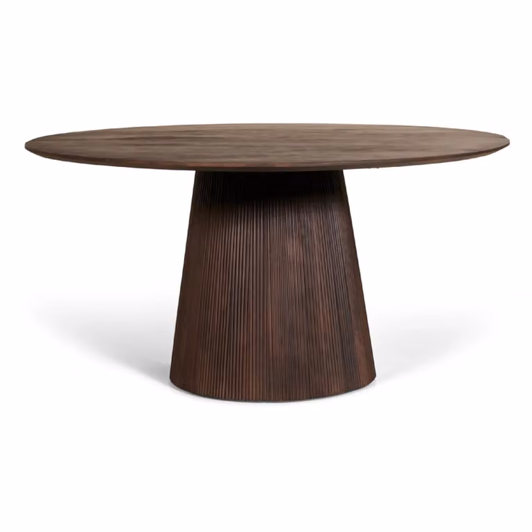 Nest of Nora Nala Ronde Mangohouten Eettafel - Donkerbruin - Ø 150 cm