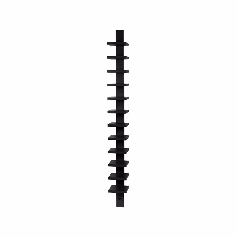 Källemo Pilaster wandplank Zwart gebeitst