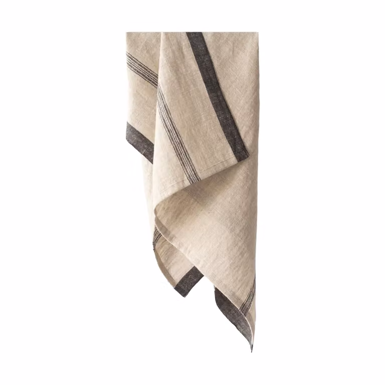 Tell Me More Thea theedoek Denim Stripe 50 x 70 cm